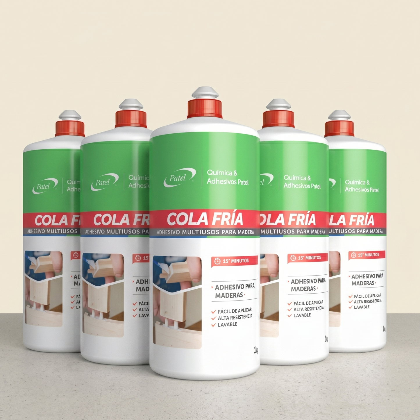 Cola Fría Para Madera (1 kg) – Venta por Caja (6, 12 y 24 Unidades)