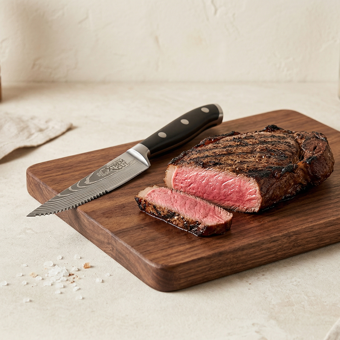 Xtrem Cut™ Steak Series – Set de Cuchillos Parrilleros de Precisión (4 Pcs)