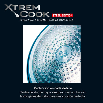 Xtrem Cook™ Steel Edition – Set de Cocina Inducción (4 Piezas Esenciales)