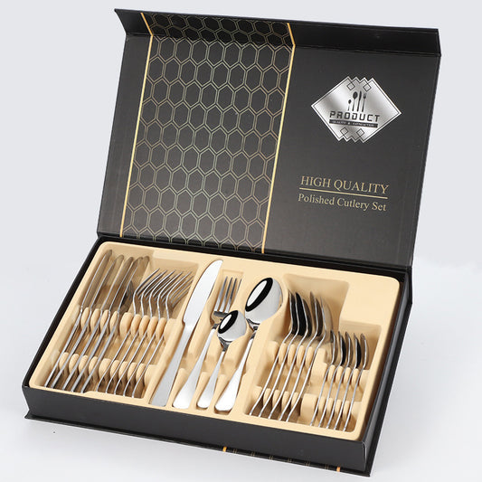 Aurum Master Series™ – Cubiertos de Alta Densidad (24 Pcs)