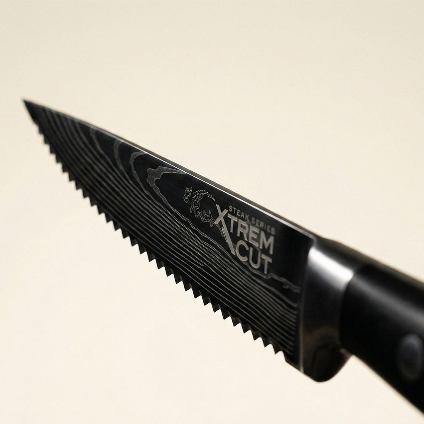 Xtrem Cut™ Steak Series – Set de Cuchillos Parrilleros de Precisión (4 Pcs)