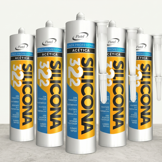 Silicona Acética 280 ml (Fungicida) - Venta por Caja (6-12-24 Unidades)