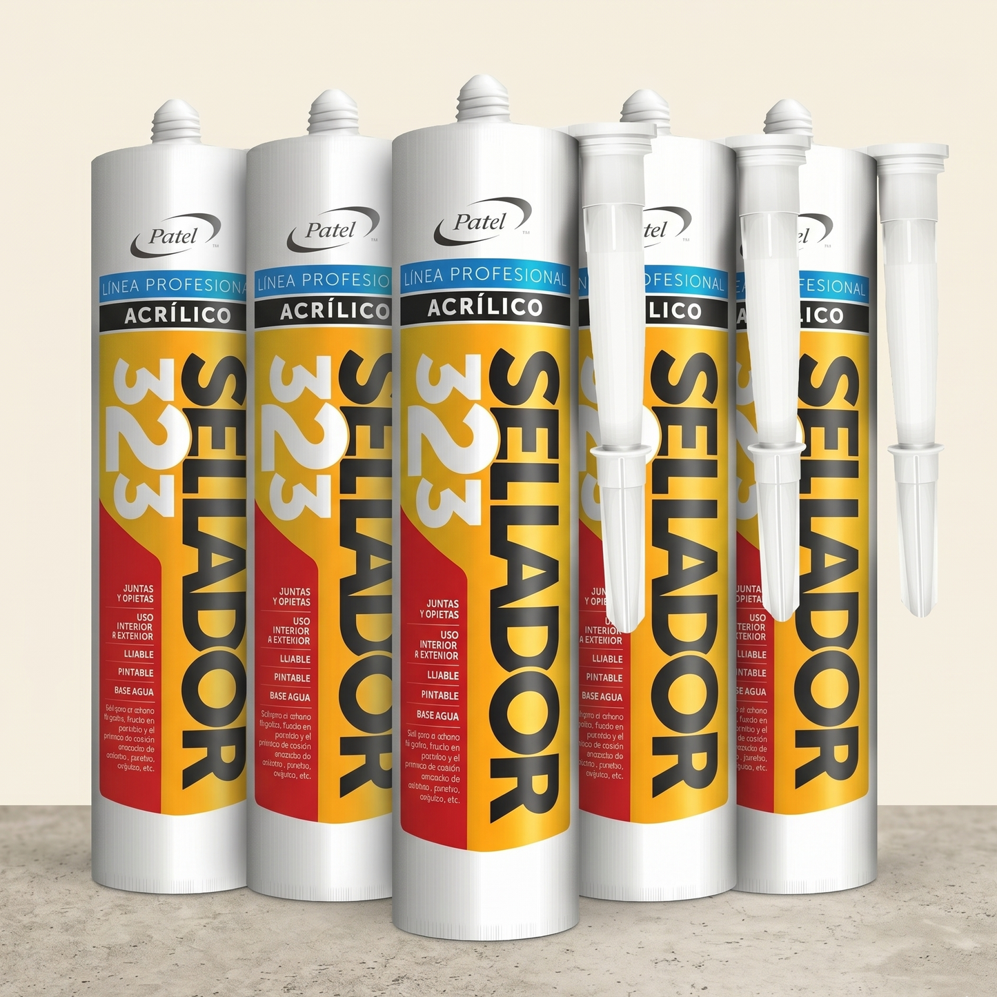 Sellador Acrílico 400 ml - Venta por Caja (6-12-24 Unidades)
