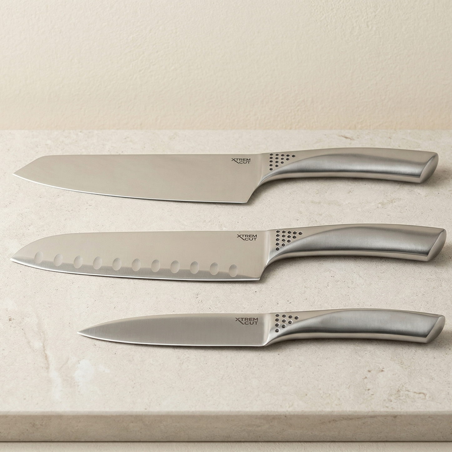 Xtrem Cut™ Precision Series – Set de Cuchillos Monoblock (3 Piezas)