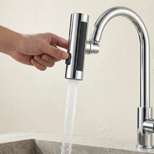 HydroFlow™ 360 – Cabezal de Grifería Inteligente (3 en 1)