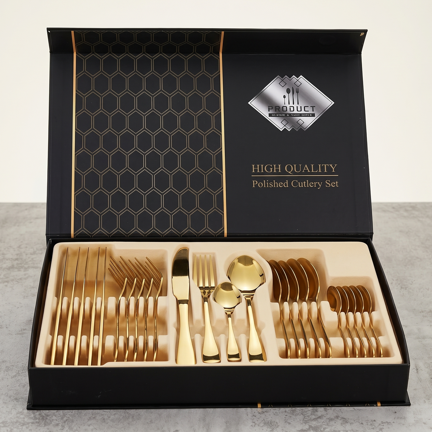 Aurum Master Series™ – Cubiertos de Alta Densidad (24 Pcs)